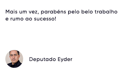 Carrossel de depoimentos (Deputado Eyder)