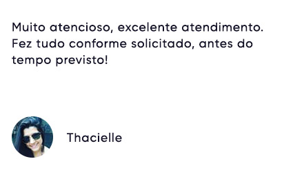 Carrossel de depoimentos (Thacielle)